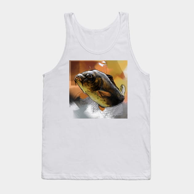 The Magnificent Koi - Beauty Beneath the Surface Tank Top by GrassViking